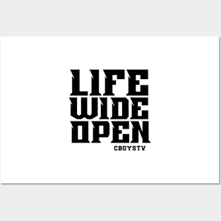 Cboystv Merch Life Wide Open Posters and Art